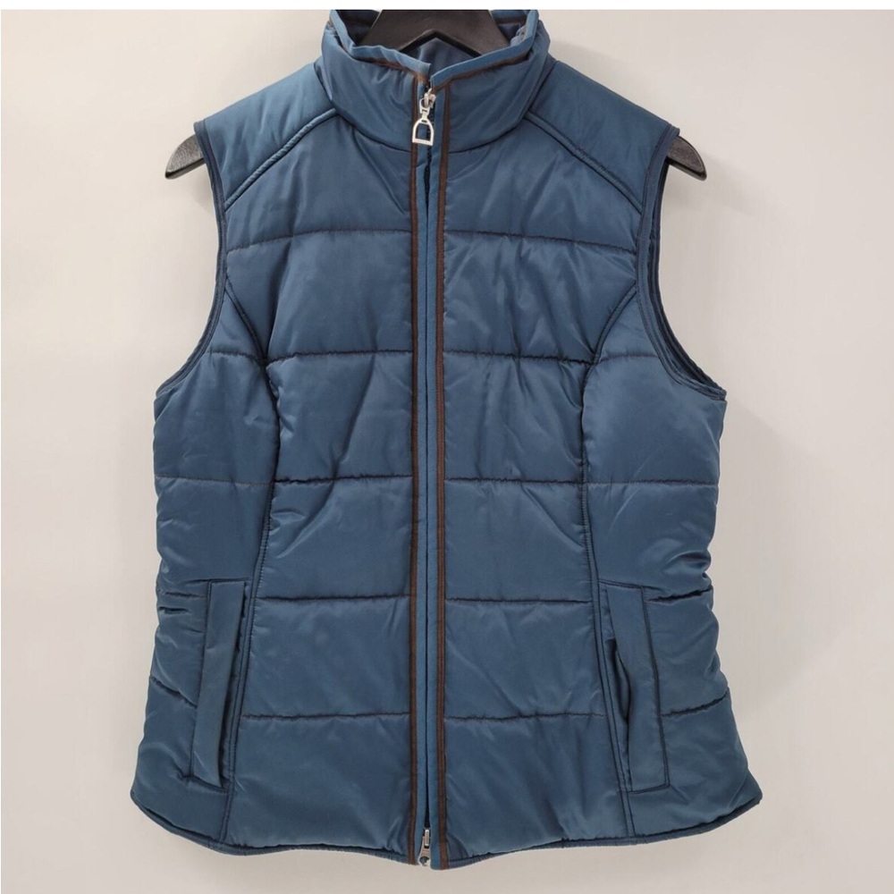 Ariat Teal Puffer Vest with 2way Zipper